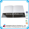 Glossy laminated a4 size paper presentation folder with custom logo printed